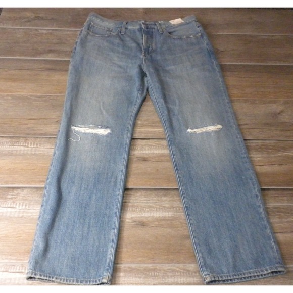 J.CREW Denim - J Crew Jeans Womens 30 Blue Denim '84‎ Slouchy Button Fly Relaxed Straight NWT